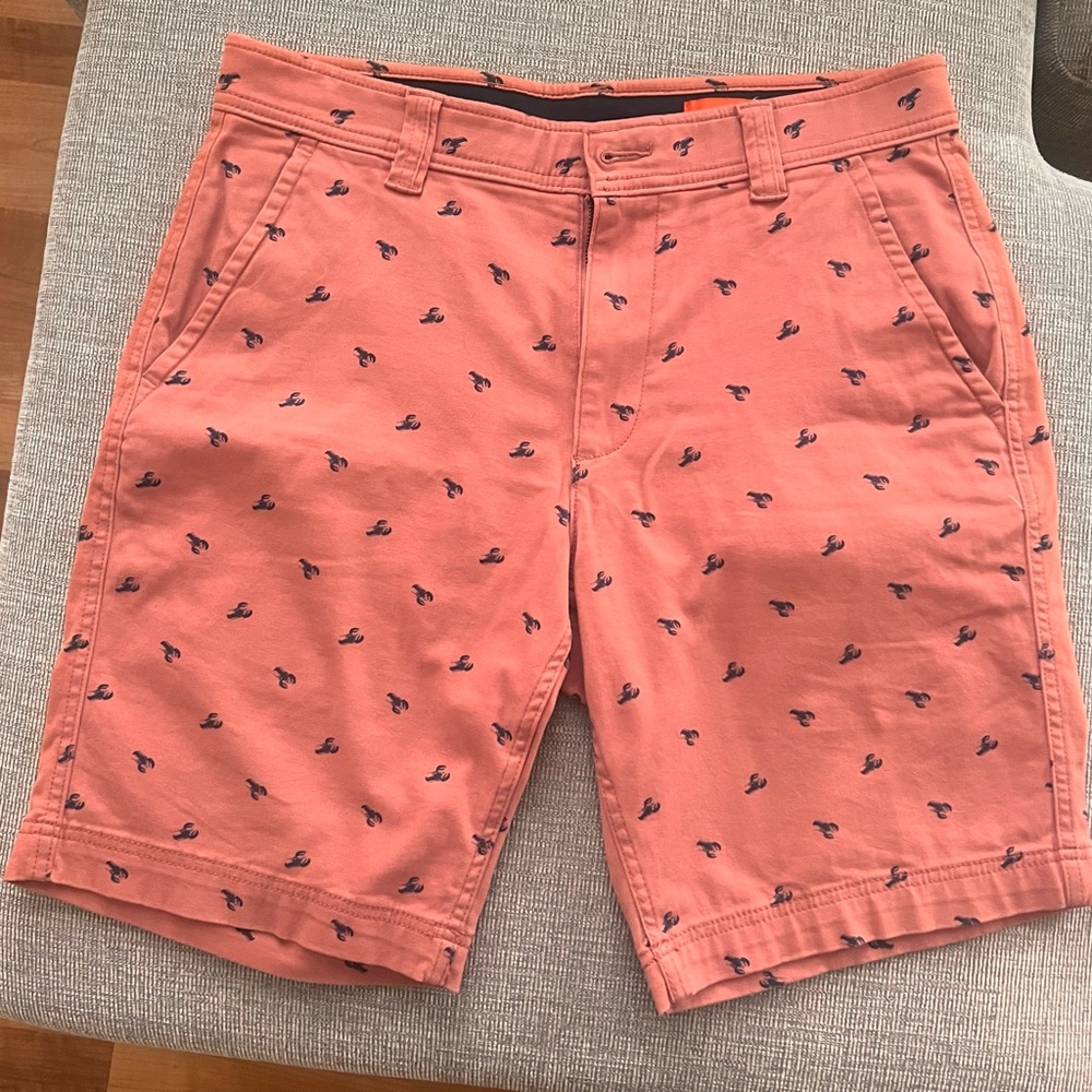 St. John's Bay Pink and Blue Flat Front Shorts